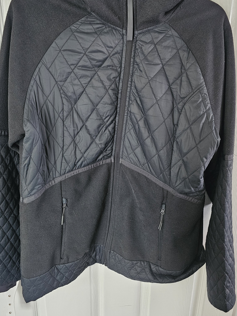 Champion Gray Quilted Lightweight Hooded Jacket